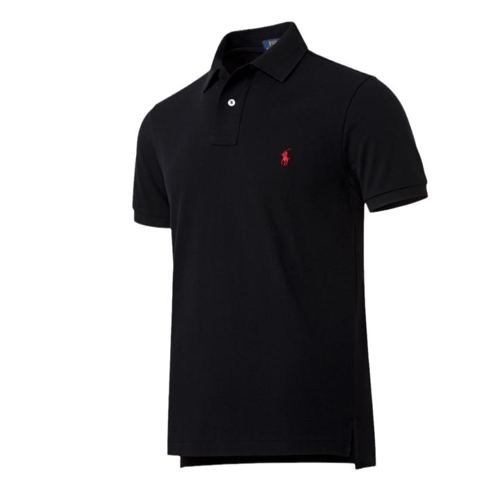 Polo Coupe Droite En Coton Basic Mesh  | T-Shirts & Polos  Homme Homme Homme