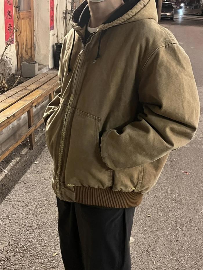 Vintage Workwear Hooded Bomber  | Vestes  Homme Homme Homme